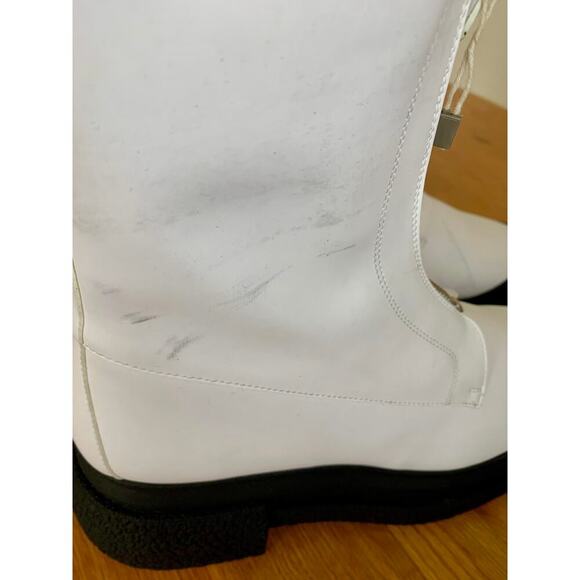 Stuart Weitzman Charlie Zip Sport Bootie Women's Sz 38.5 Leather Water Resistant - Picture 5 of 9